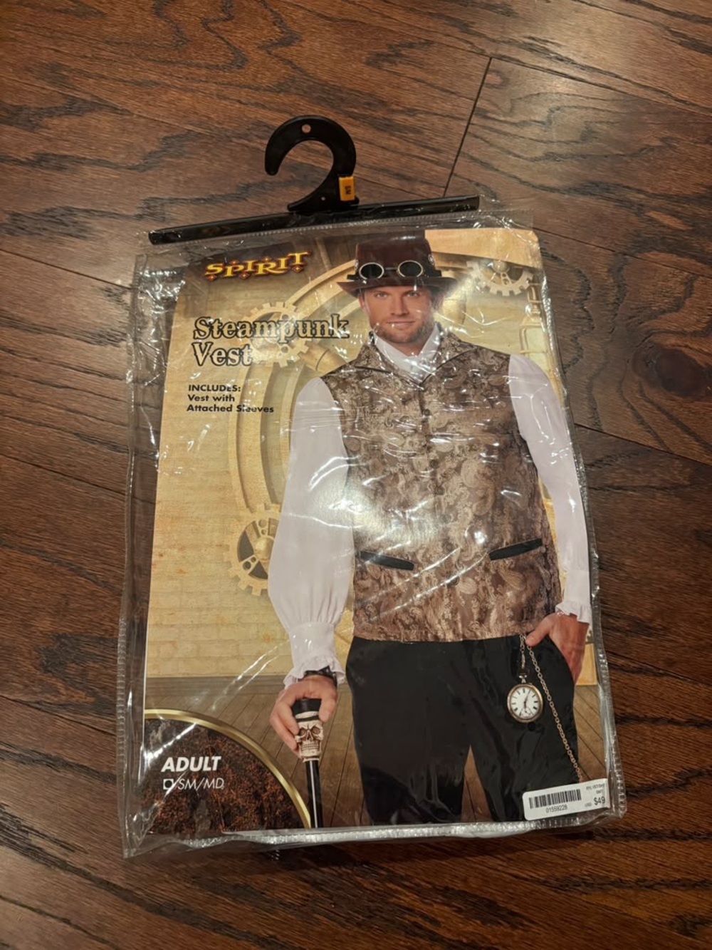 Spirit Men's Steampunk Vest in Brown and Black